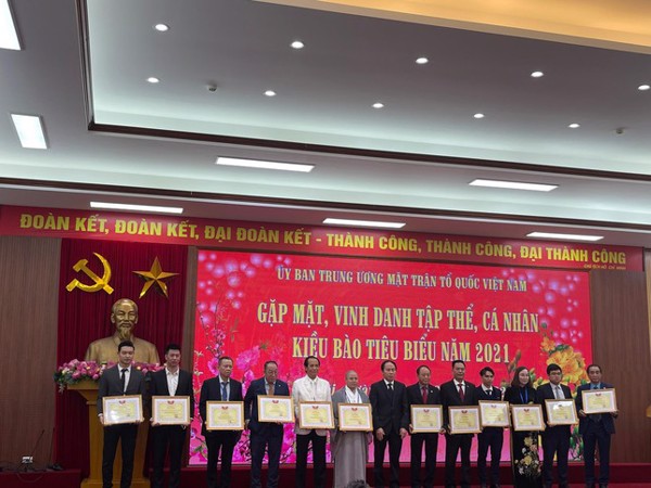 Vinh danh 33 tập thể, 45 cá nhân kiều bào có nhiều đóng góp vào sự phát triển đất nước 